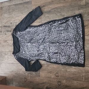 Charcoal sequins dress medium